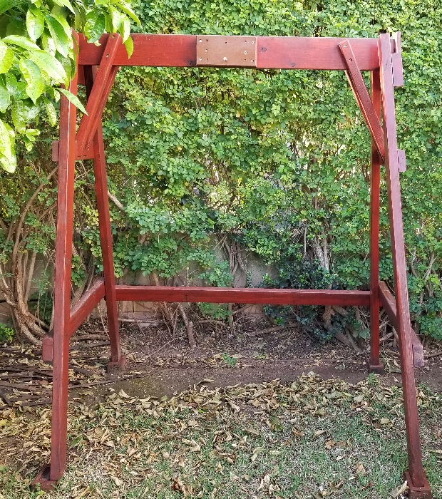 IMG: Porch swing - head on view